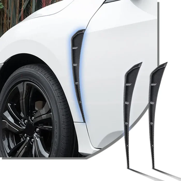 2 Pcs Car Rear Bumper Guard Diffuser Splitter Front Bumper Lip Body Kit Vehicle Blade Rear Shovel, Side Fender Skirt Lip Splitte