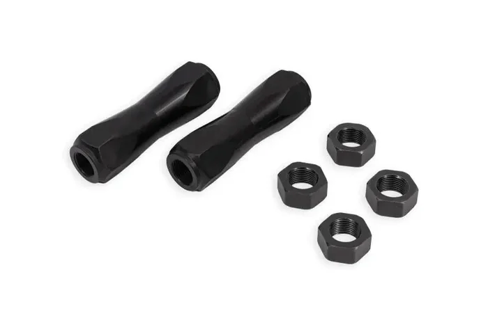BMR 70-81 Chevrolet Camaro / Pontiac Firebird Tie Rod Sleeves 11/16in Thread – Black Anodized
