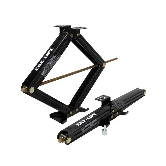 Camco EAZ-Lift 30-Inch Stabilizing RV Scissor Jacks – Features a 5,000lb Load Capacity – Heavy Duty Steel Construction – Set of