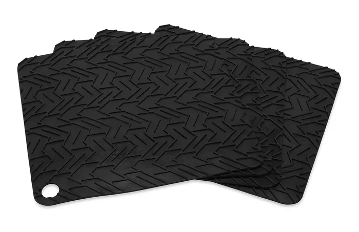 Camco Flexible Grip Pads For Rv Leveling Blocks, 10-Inches (L) X 9 -Inches (W) Protects Your Leveling Blocks From Uneven Surfac