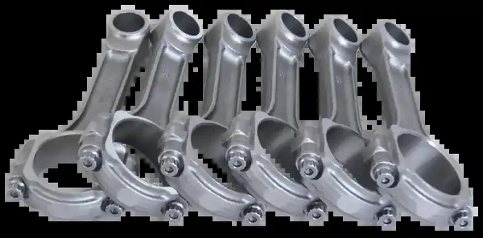 Eagle Jeep 4.0L/242 C.I. 6.123in 5140 Steel .9305in Press-Fit Pin 3/8in Bolts I-Beam Rods – Set of 6