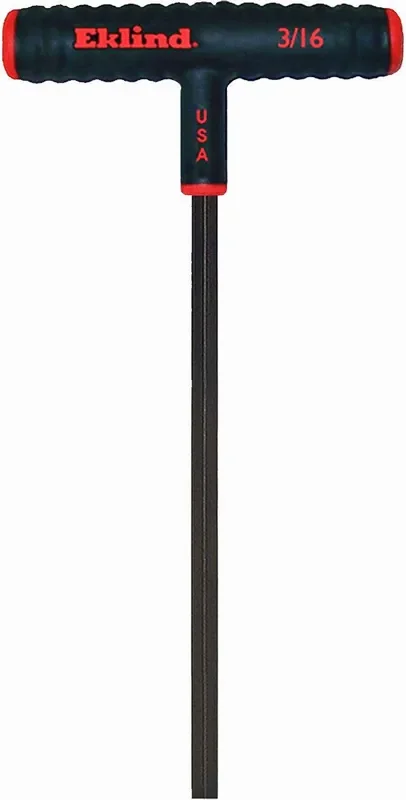Eklind 61912 3/16 Inch Power-T T-Handle Hex T-Key Allen Wrench