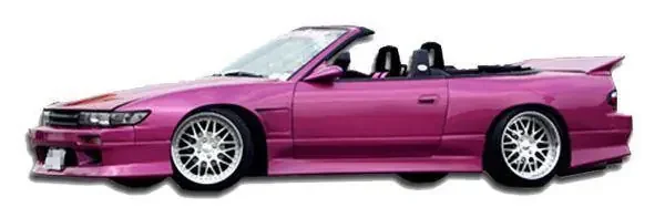 KBD – Faldones laterales de poliuretano de 2 piezas estilo GP1 para Nissan 240SX ALL 1989-1994 (37-2295)