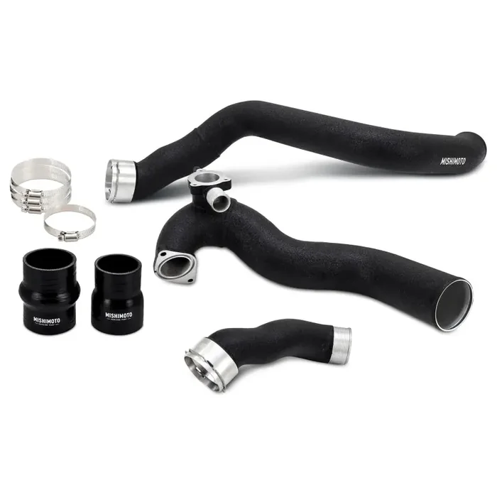 Mishimoto 2024+ Ford Mustang EcoBoost Charge Pipes – Wrinkle Black