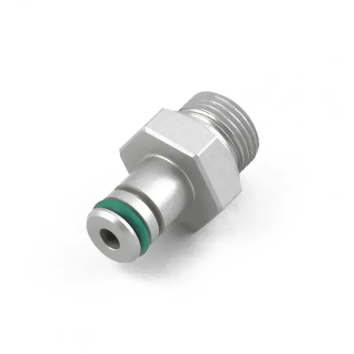 Nuke Performance – Conexión de registro de combustible a AN-10 ORB para filtro de combustible Nuke Slim (700-01-110)
