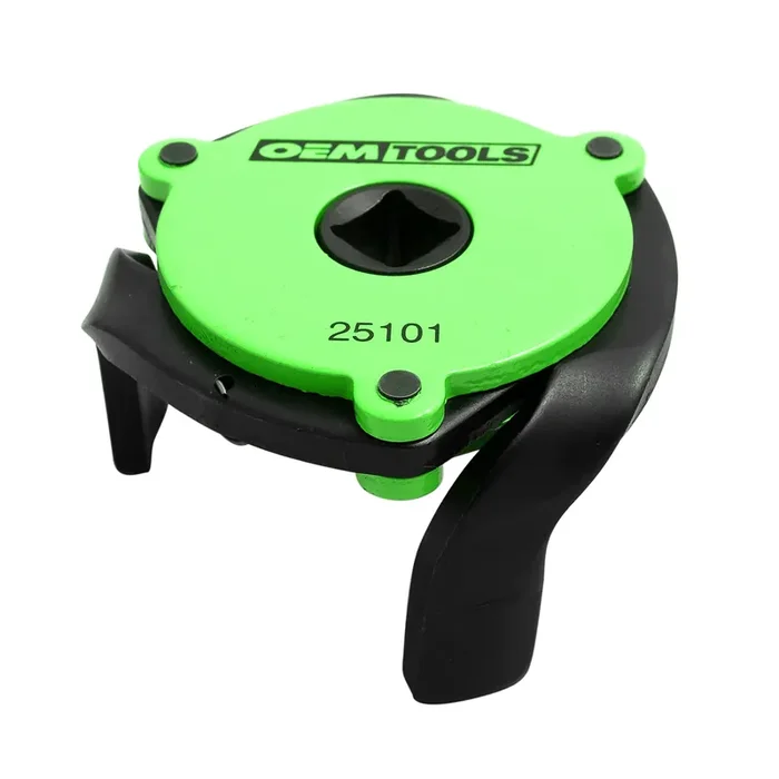Oemtools 25101 Universal Oil Filter Wrench, 3 Leg Oil Filter Claw, Oil Filter Magnet Removes 2.4‘‘-3.6‘‘ Filters, 3/8‘‘ Oil Wren