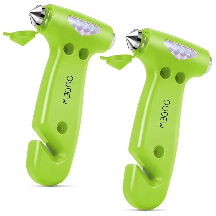 Oudew Safety Hammer Cute, Multifunctional Car Escape Tool With Seat Belt Cutter & Window Breaker, Emergency Escape Hammer
