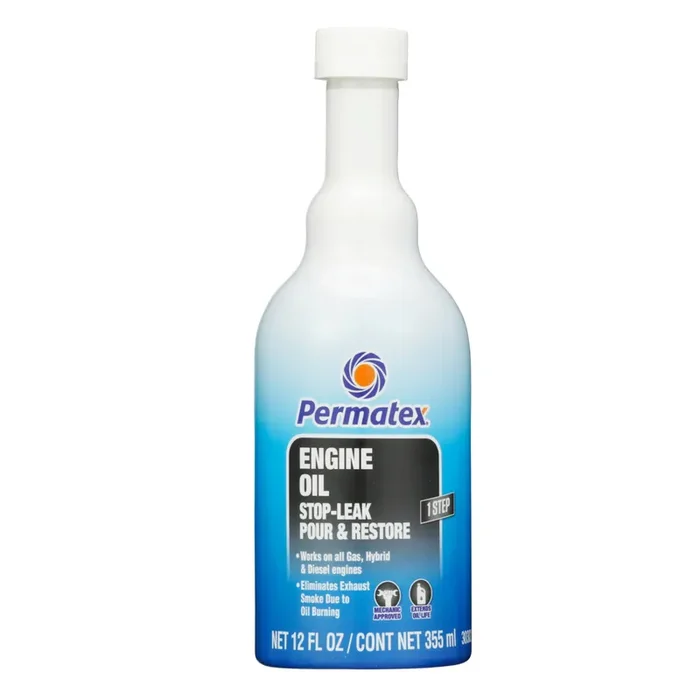Permatex 30302 Engine Oil – Stop Leak, 12 Fl Oz, Effectively Stops And Prevents Oil Leaks And Burning Without Needing To Dismant