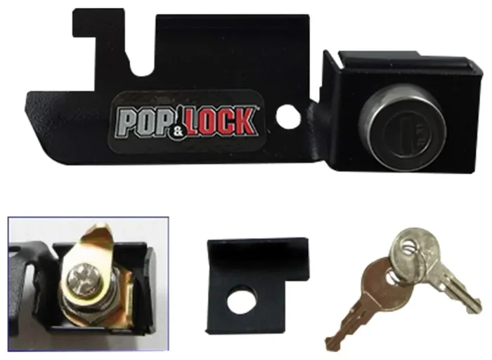Pop & Lock – Manual Tailgate Lock For Ford F150, Fits 1987 To 1996 – Works Only With Factory Plastic Handle (Black, Pl2310)