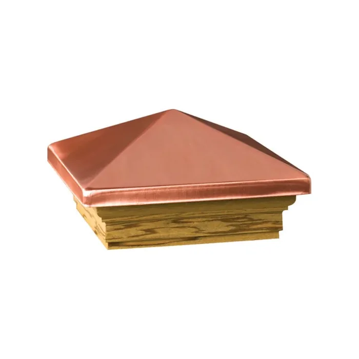 Post Caps Copper 4‘‘‘‘X4‘‘‘‘ (Pack Of 6)