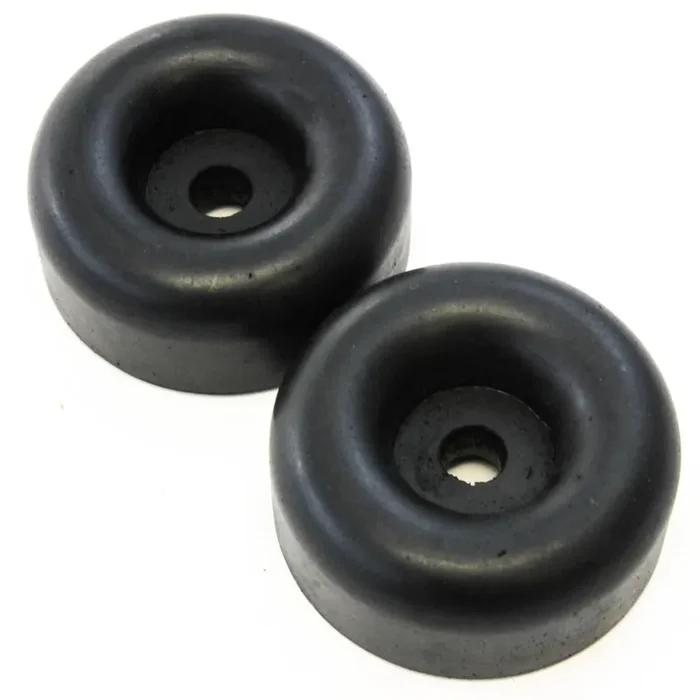 Red Hound Auto 2 Rubber Bumpers For Trailer Compatible With Ramp Door Truck 2.5 Inches Round Replacement Cargo Stop