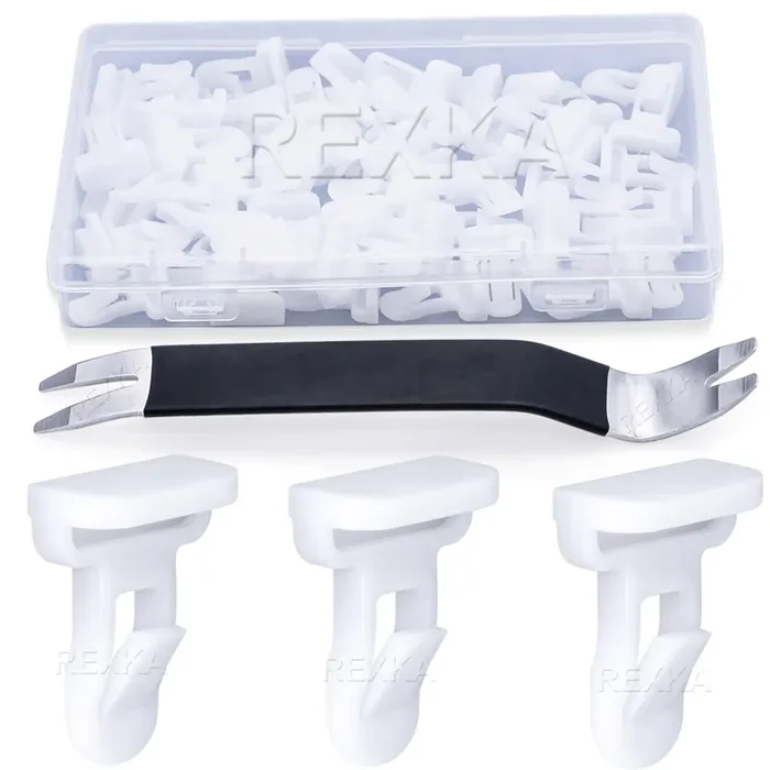 Rexka 31pcs Front & Rear Spoiler Moulding Clip for Toyota Lexus 75392-35220 4Runner, Camry, Corolla, FJ Cruiser, Highlander, Pri