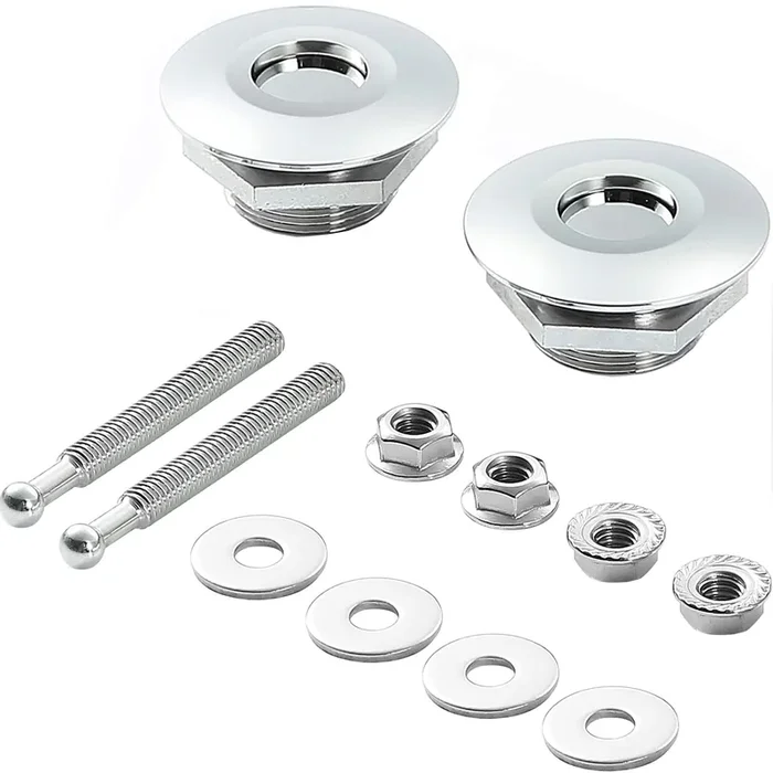 RVCAZON STETION Quick Release Latch License Plate Lock Clip 1.25‘‘ Diameter Aluminum Alloy Car Hood Pins Lock Clip Kit for Bumpe