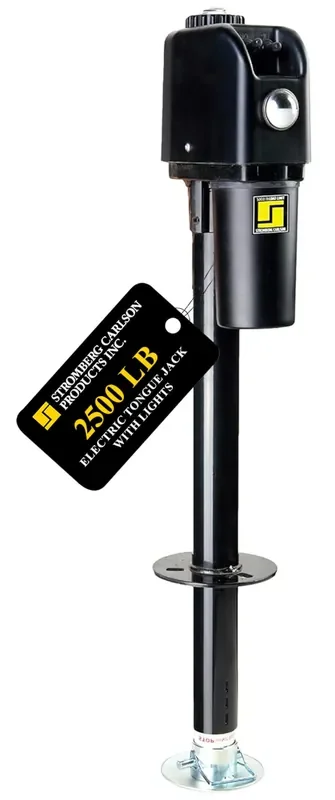 Stromberg Carlson JET-2500 Electric Tongue Jack – Heavy Duty Jack with Motor Protection, 18 Vertical Travel, Stabilizing, Leve