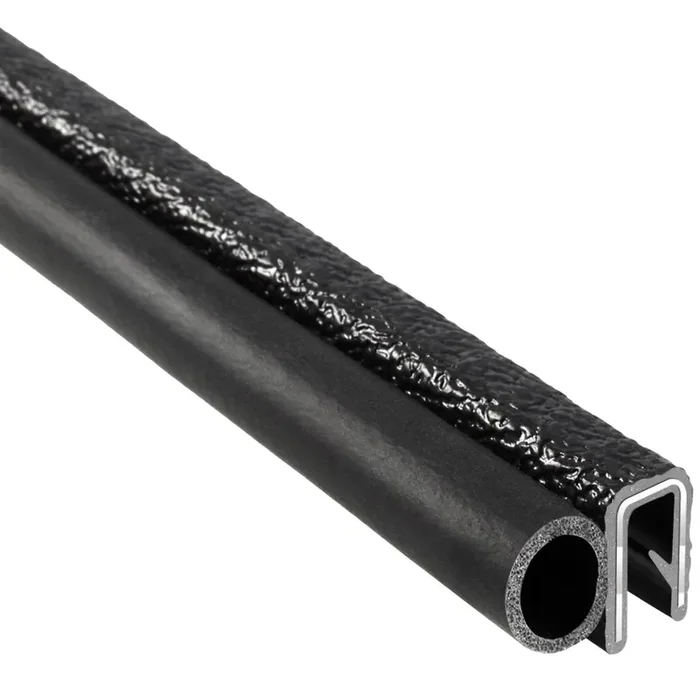 Trim-Lok Trim Seal With Side Bulb – Fits 3/16 Edge, 3/8 Bulb Seal Diameter, 25 Length – Pvc Plastic Trim With Epdm Rubber