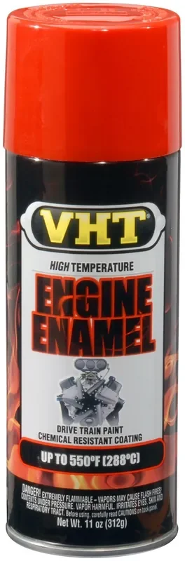VHT (ESP123007-6 PK) Chevy Orange High Temperature Engine Enamel – 11 oz. Aerosol, (Case of 6)
